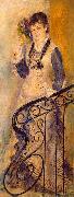 Pierre-Auguste Renoir Femme sur un escalier oil painting artist